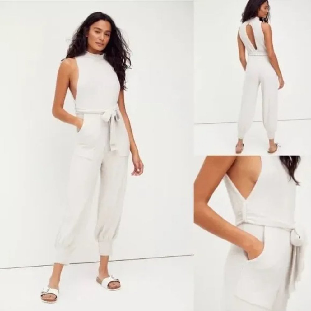 Free People Night Dreamer Cream Onesie Size Medium